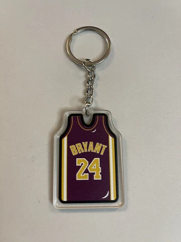 Kobe Bryant Los Angeles Lakers Jersey Acrylic Keychain NBA Basketball Cover