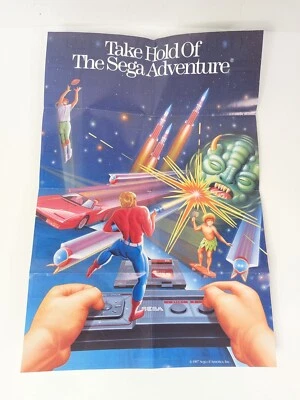 Sega Master System Poster Art 1987, 16.75" x 11.5" Sega Adventure Japan  - Image 1 of 4