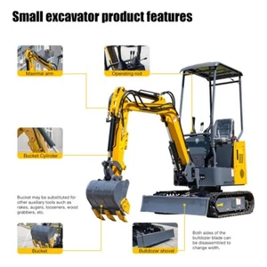 Limited time discount on mini excavators with extended chassis and boom swing - Picture 1 of 15