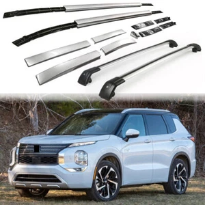 4PCS Silver Roof Rack Cross Bar fits for Mitsubishi Outlander 2022-2024 Carriers - Picture 1 of 14