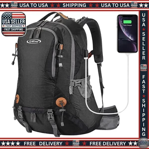 Hiking Backpack Waterproof 50L USB Port for Outdoor Camping Travel Lite Weight  - Picture 1 of 17