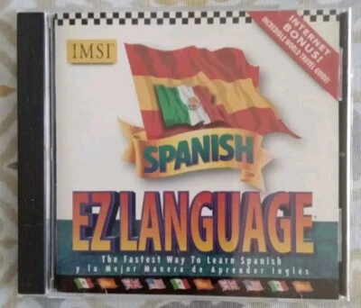 EZ Language Spanish PC CD-ROM Software 1996  - Image 1 of 2