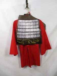 Mulan Costume Girls Small Dress Red Disney Princess Halloween Long Sleeve - Picture 1 of 10