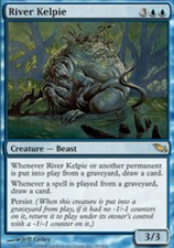 River Kelpie - Shadowmoor - LP, English MTG Magic FLAT RATE SHIP