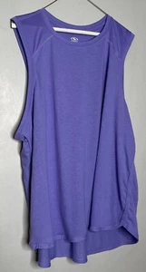 Athletic Works Tank Top Women 3X 22 Sleeveless Purple Tunic Activewear Shirt - Picture 1 of 3