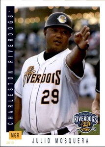 2019 Charleston RiverDogs Grandstand 22 Julio Mosquera Manager Tarpon Springs FL