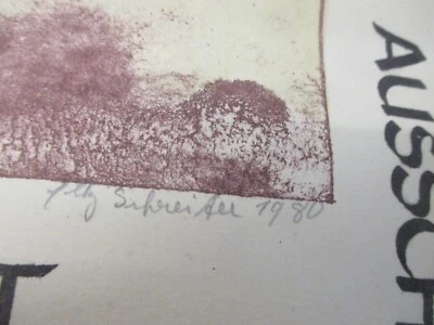 1980 ELLY SCHREITER signiertes Ausstellungs-Plakat Galerie Nord DRESDEN  Günther - Bild 1 von 4