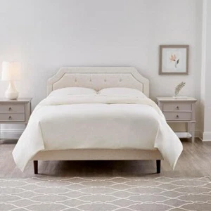 Stylewell Headboard 58.7"Hx77.8"W Upholstered King Size W/ Notch Back N' Tufting - Picture 1 of 4