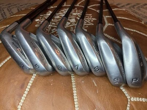 TaylorMade Burner Supersteel Iron Set 3-9 +PW ( No 4 Iron) Bubble Graphite Shaft - Picture 1 of 16