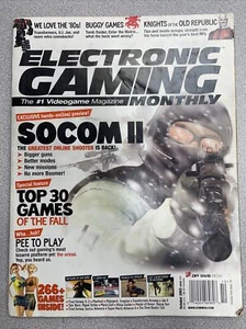 2003 Electronic Gaming Monthly Magazine October SOCOM II Top 30 Games of the Fal - Imagen 1 de 15