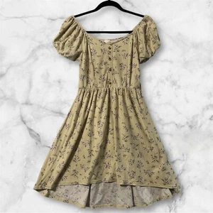 Mini Vestido Floral Amarillo No Boundaries Talla Pequeña (372) - Imagen 1 de 5