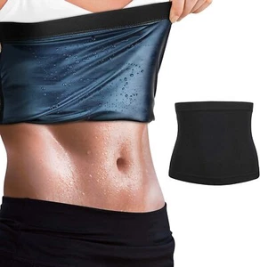 Women Men Body Shaper Sweat Band Hot Slimming Waist Trainer Sauna Belt Corset US - Picture 1 of 14
