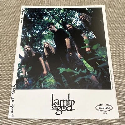 Lamb Of God Press Photo 8x10”. - Image 1 of 2