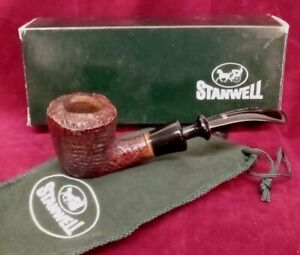 Stanwell Nordic 63M Sixten Ivarsson Blasted Bent Freehand Tobacco Pipe 1960s-70s