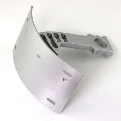 Soporte de matrícula trasero plateado montaje lateral apto para Honda CBR600RR/1000RR 2003-2012 Foto 1 de 4