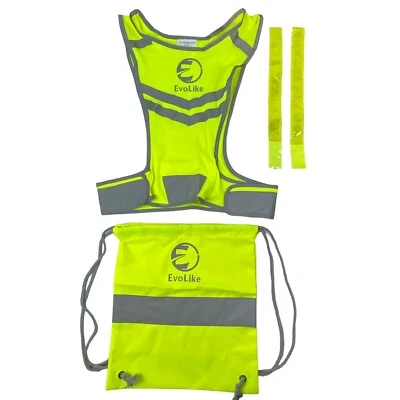 EvoLike Reflective Vest X-Small with Bag Kid Size Running Walking Jogging - Image 1 of 2