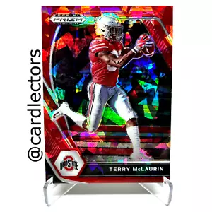2021 Panini PRIZM Draft Picks TERRY McLAURIN #43 Red Cracked Ice PRIZM BUCKEYES - Bild 1 von 2