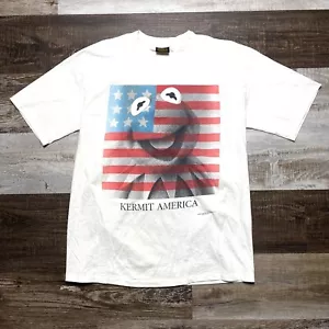 Vintage 90's Kermit of America Single Stitch Changes T-Shirt Large - Picture 1 of 6