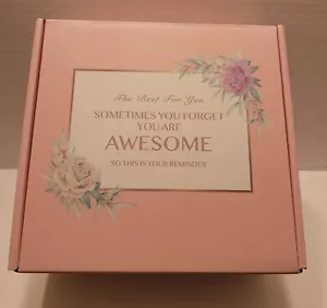 Best Friend Pink "Sometimes you forget that you are awesome" Set. New Gift Box - Picture 1 of 12