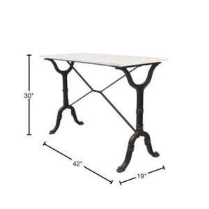 Unbranded Console Table 30" H X 42" L, Standard Rectangle Marble Top Material - Picture 1 of 6