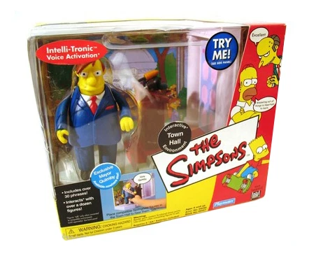 Playmates Toys THE SIMPSONS : INTERACTIVE TOWN HALL ENVIRONMENT Action Figure