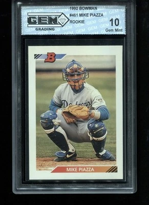 Mike Piazza RC 1992 Bowman #461 gema de novato como nueva 10 Foto 1 de 2