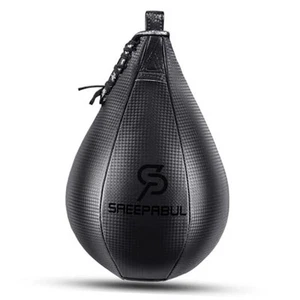 Speed Bag,Speed Bag for Boxing,PU Leather Reflex Training Pear Shaped Punching - Picture 1 of 8