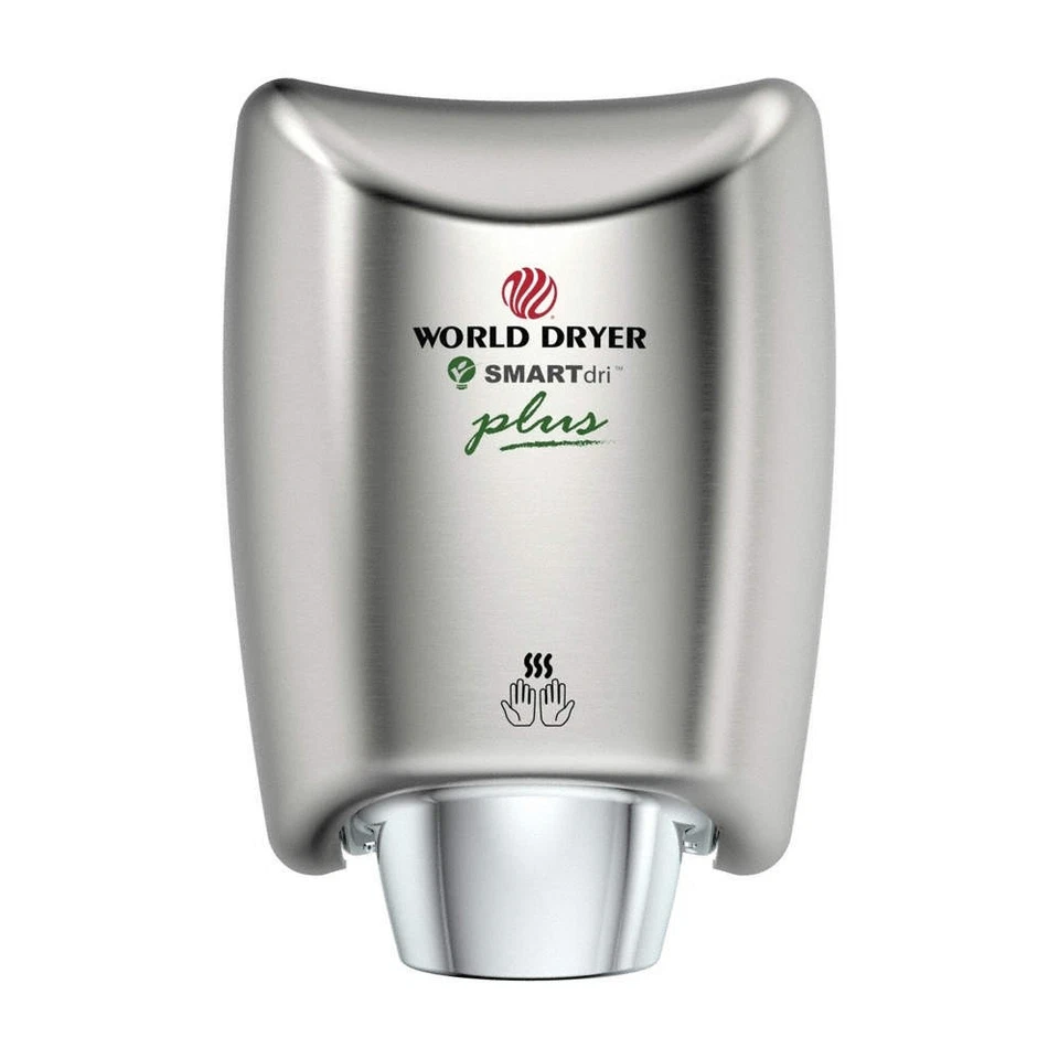 WORLD DRYER  SMARTdriHandDryer,Automatic,Silver 485D07 - Image 1 of 1
