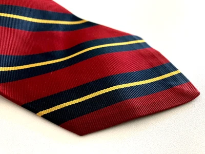 Nuevo de Lote Antiguo Años 70 Brooks Brothers Ancho BB #1 Repp Corbata Hecha en Inglaterra Prep Ivy Foto 1 de 4