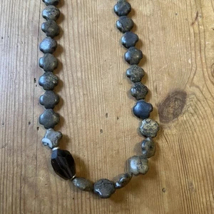 Mimco chunky necklace Agate & Glass beaded statement Piece - Picture 1 of 14