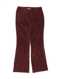 DOCKERS Womens Mid Rise Corduroy Trousers US 8 Medium W30 L32 Burgundy DF46 - Picture 1 of 3