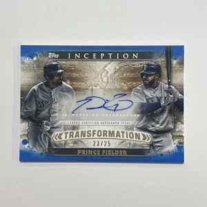 Prince Fielder 2024 Topps Inception Transformation Auto /25 #ITA-PF KG - Bild 1 von 2