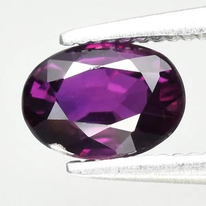 π 0.60ct 5.5x4mm VS Oval Wine Purple Sapphire - Madagascar Gemstone - Picture 1 of 4