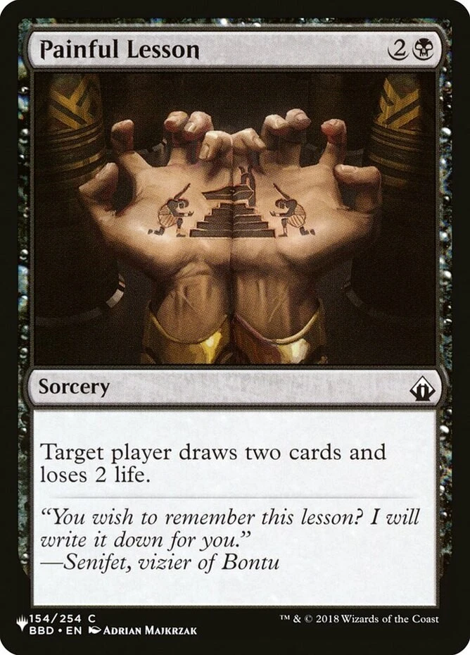 x1 Painful Lesson - The List - The List - NM - MTG - Image 1 of 1