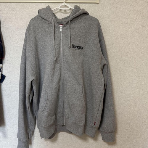 Supreme Felpa con Cappuccio e Zip Grigio XL