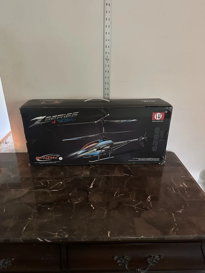 16" 2.4GHZ RC HELICOPTER SH 8829 4 CHANNEL GYRO 4CH RADIO Z SERIES RED - Image 1 of 1