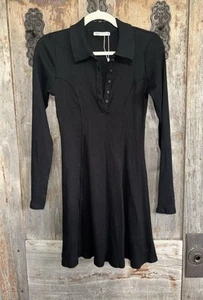 Zara Black Polo Neck Dress long Sleeves Size M - Picture 1 of 6