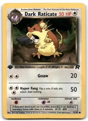 Dark Raticate 51/82 Team Rocket - Image 1 of 2