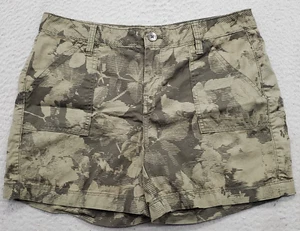 Calvin Klein Jeans Shorts Womens Size 4 Green Floral Pockets Comfort Flat Front - Picture 1 of 7