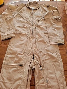 Tan USAF Coveralls, Flyer's, CWU-27/P 42R Flight Suit NSN 8415-01-452-4960 - Picture 1 of 1