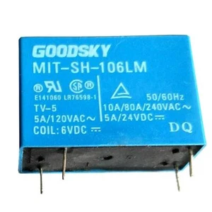 1Pz -SH-106LM 6VDC Relè Elettromagnetico 4Pin 5A 120VAC #WD6* - Foto 1 di 4