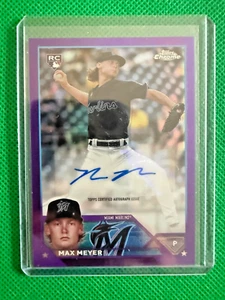 2023 Topps Chrome Update Series - Max Meyer Purple Refractor /250 (AU, RC) - Picture 1 of 2
