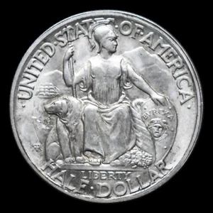 USA CALIFORNIA PACIFIC EXPO SAN DIEGO HALF DOLLAR 1936 D SILVER BRILLIANT UNC BU - Picture 1 of 2