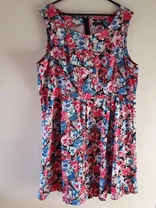 CROSSROADS Dress Womens Size 20 Floral Fit and Flare Sleeveless Summer Dress - Picture 1 of 13