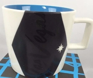Starbucks Las Vegas Tasse Becher schwarz weiß blau gestreift neu im Karton - Bild 1 von 6