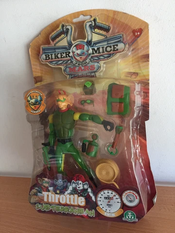 Biker Mice from Mars THROTTLE SUBTERRANEAN Action Figure MOC, 2007 Cover