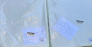 Juego de 2 cortinas texturizadas Pottery Barn Siena 50x96 blancas ¡3 juegos disponibles! - Imagen 1 de 1