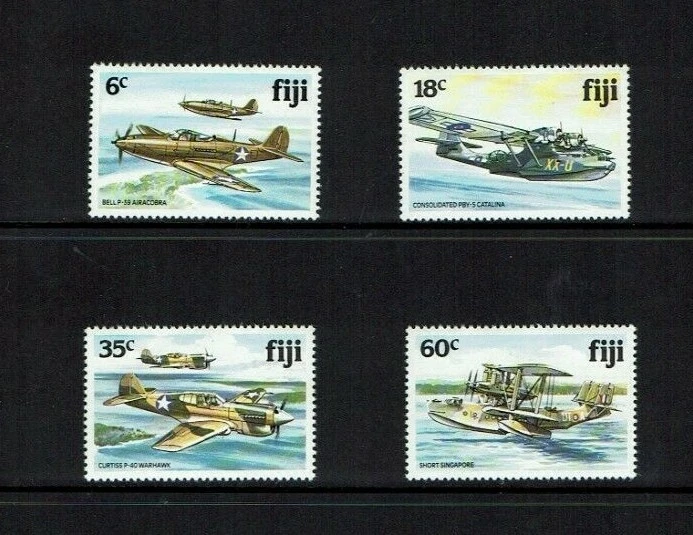 Fiji: Avión de la Segunda Guerra Mundial 1981, como nuevo nunca articulado.  Foto 1 de 1