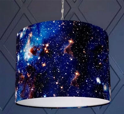 nuevo HQ Habitación Infantil Galaxia Profunda Cielo Nocturno Estrella Patrón Lámpara Pantalla Colgante Pantalla Foto 1 de 3