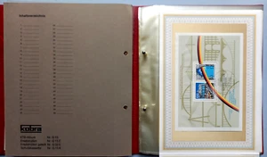 Hojas de primer día ETB Bund 1990 completas Mi 1444-1487 en álbum Kobra ETB + adiciones - Imagen 1 de 8